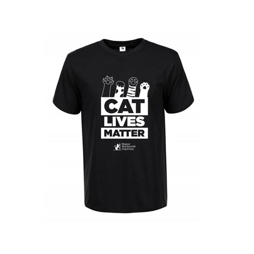 Cat Lives Matter MAVED férfi póló - fekete