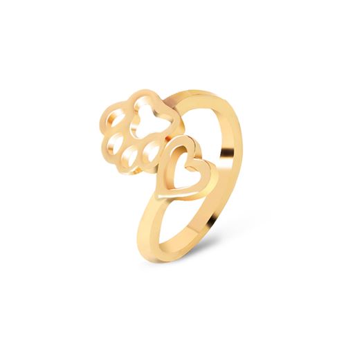 ANILOVE arany cicás gyűrű