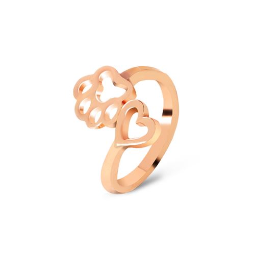 ANILOVE rosé arany cicás gyűrű